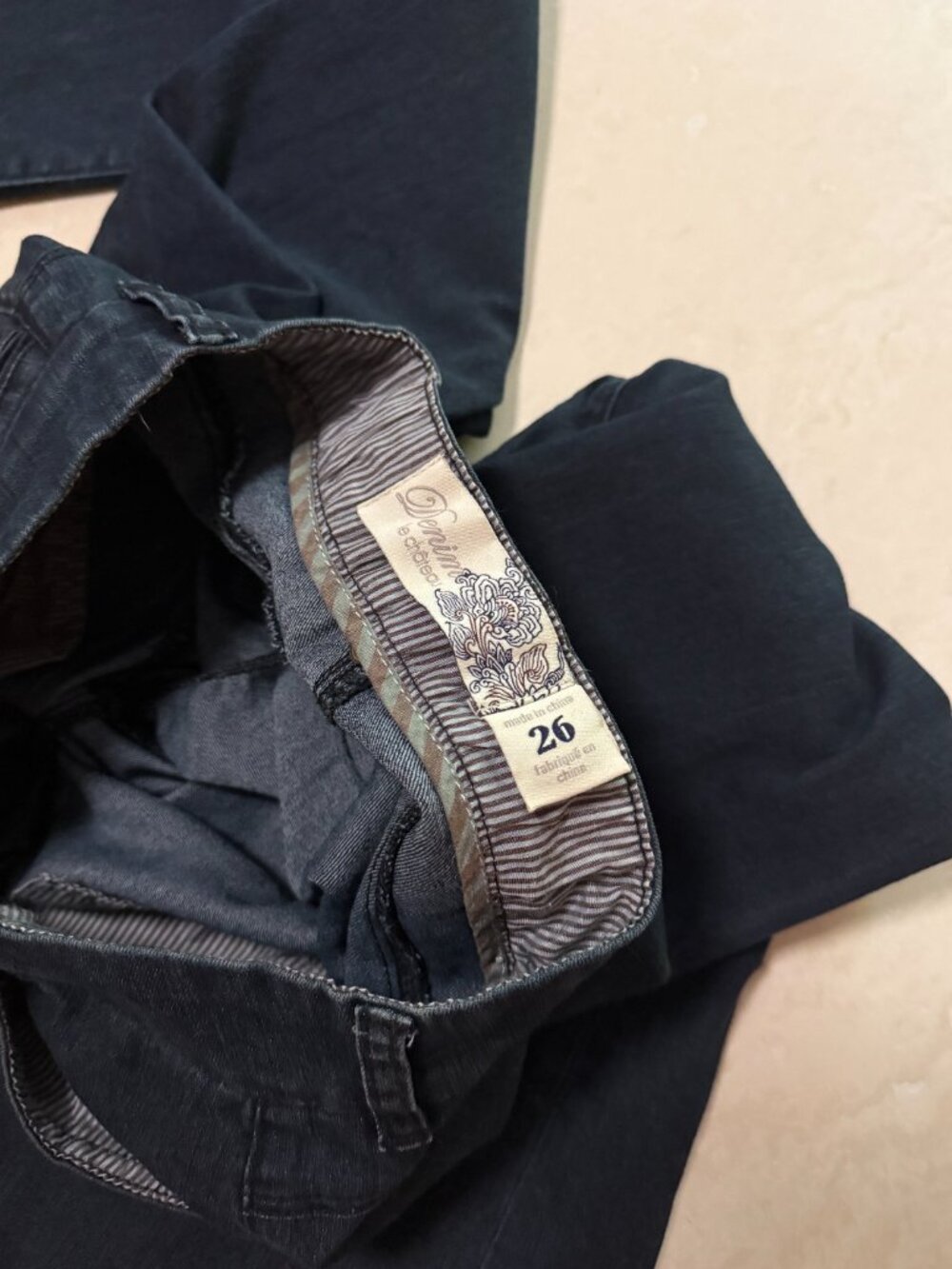 Le Chateau Dark Wash Flare Jeans Size 26 NWOT Y2K Premium - Picture 8 of 13